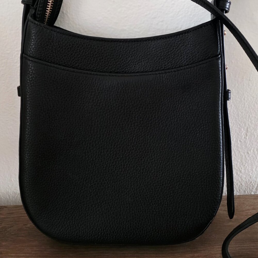 Kate Spade New York Leila Women's Pebbled Leather Crossbody Bag - Black - Picture 2 of 6